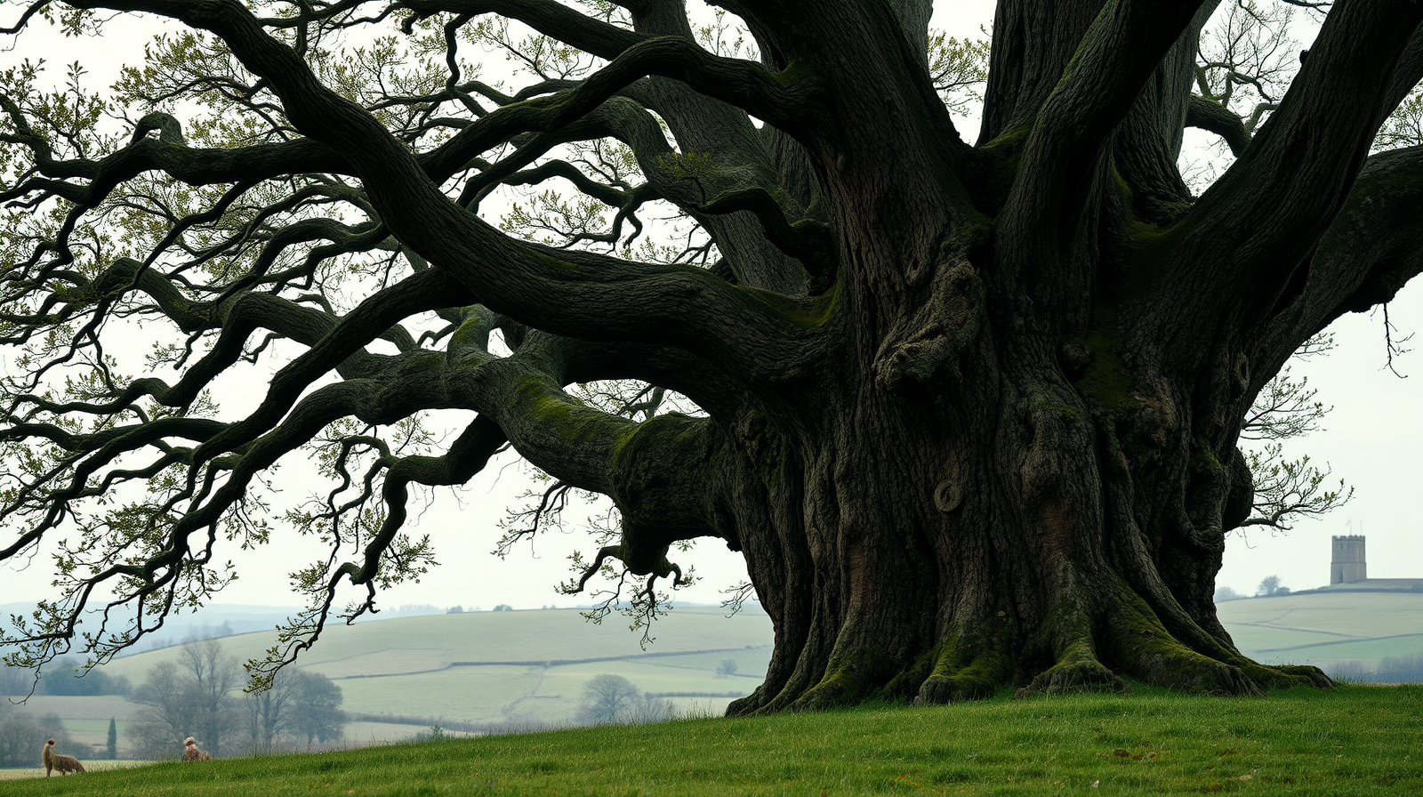 Oak tree which survived World War II bomber crash, competing for Tree of the Year