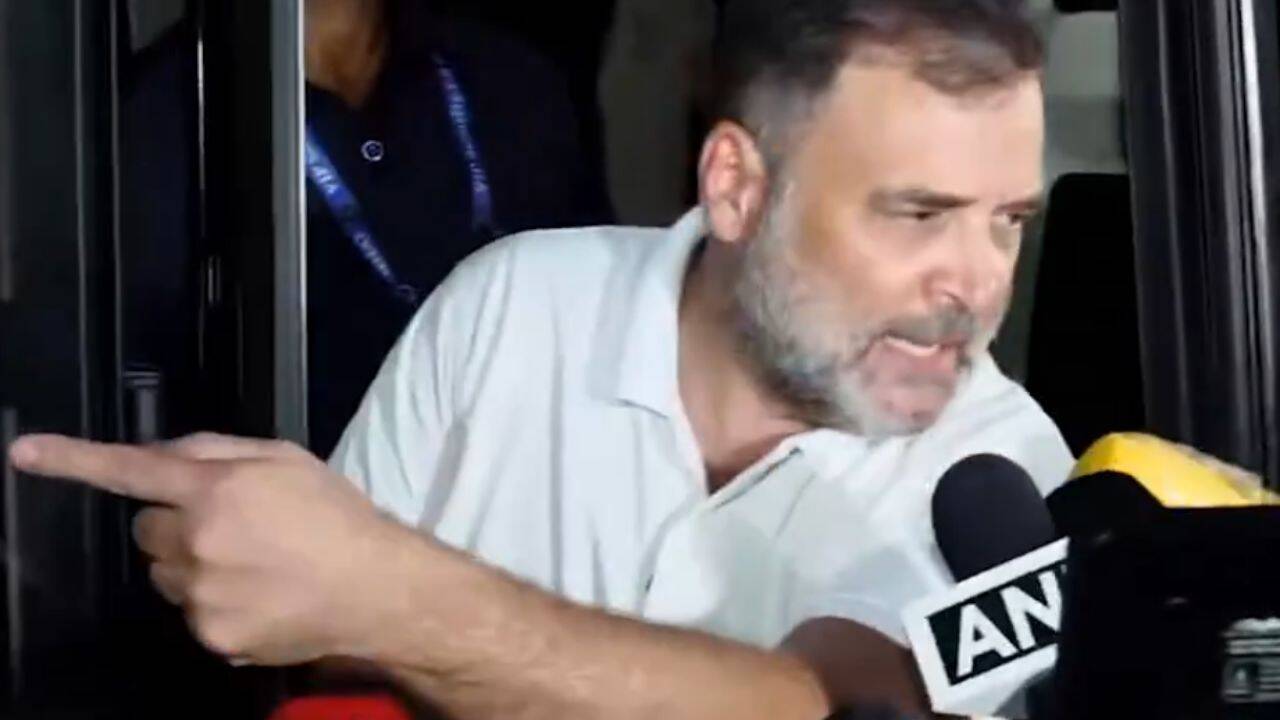 'Not able to go ahead': Rahul says INDIA bloc march stopped by police