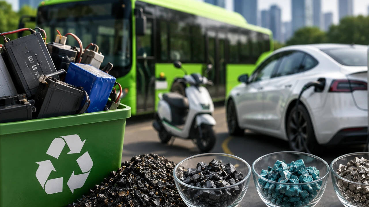 Urban mining push aims to turn Mumbai's discarded EV batteries into critical mineral source