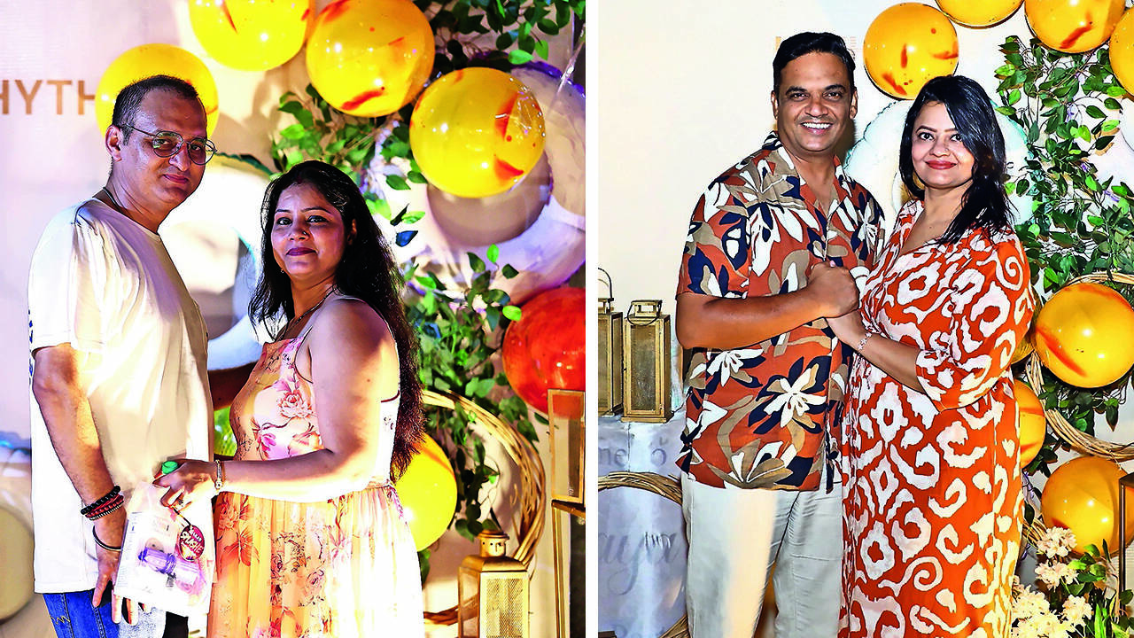 (L) Anurag and Aparna (R) Anurag and Sonal