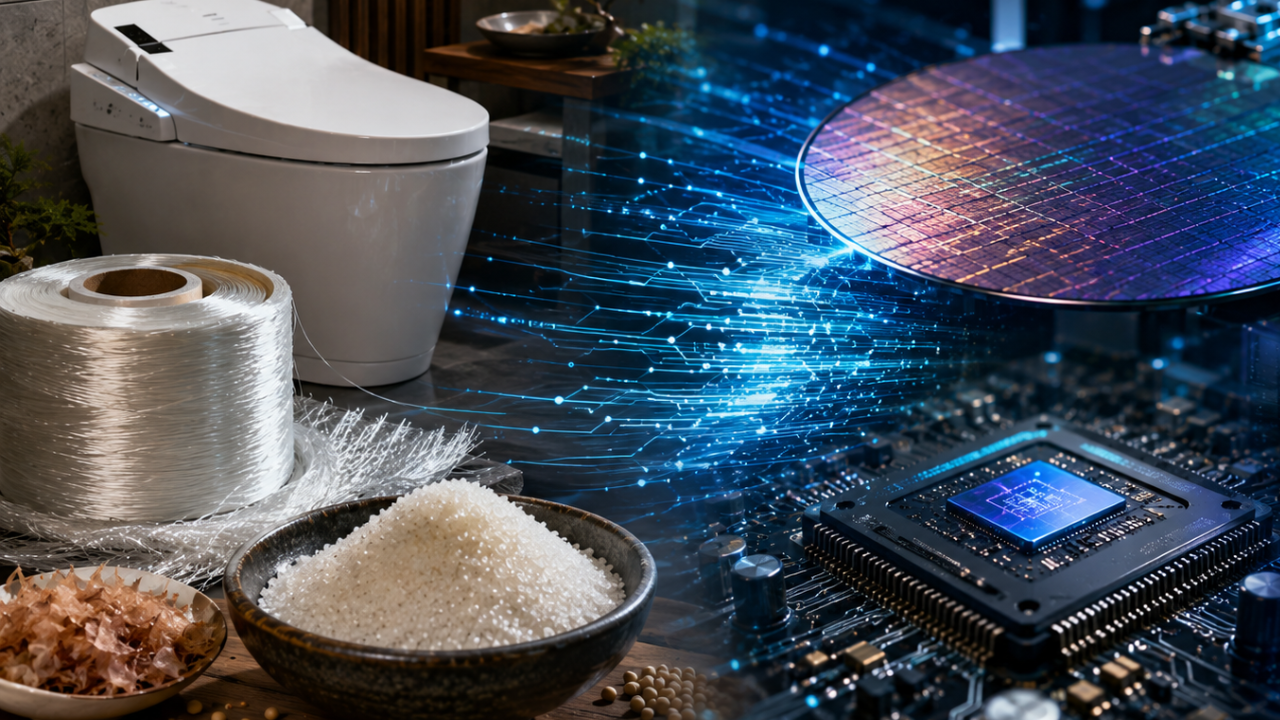 Japanese companies making toilets, glass fibre and seasonings, not AI chips, are among the AI boom's biggest winners
