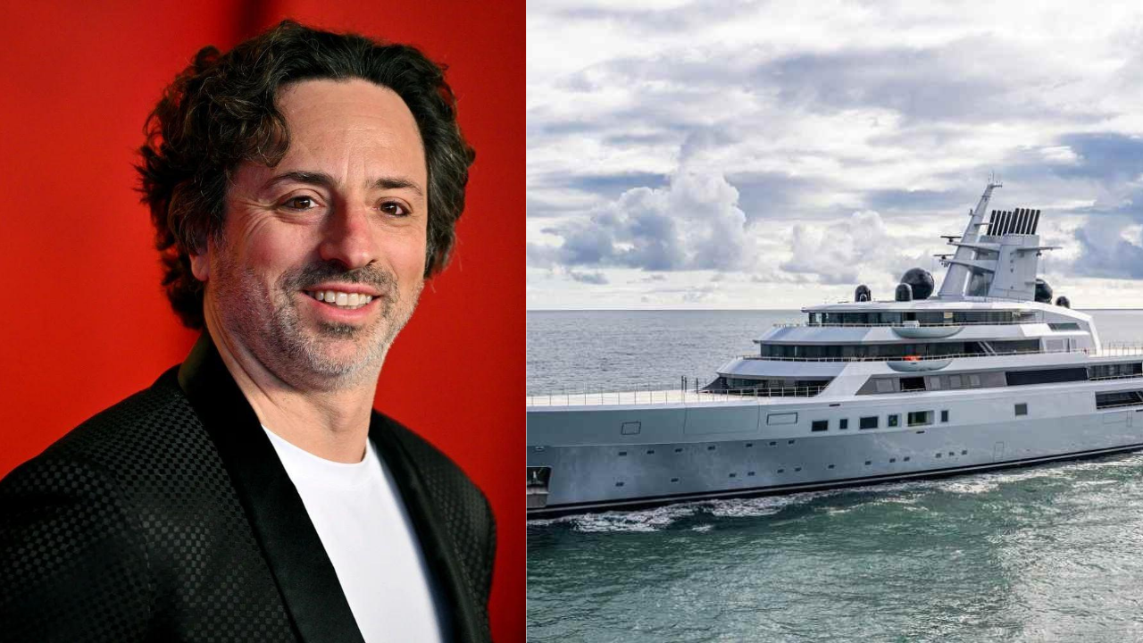 Google co-founder Sergey Brin turned his $450 million superyacht into a floating headquarters with an entire deck dedicated to work