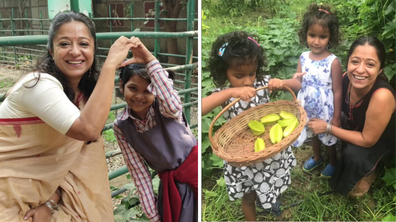 Pragati with her students. (Instagram/@pragatichaswal)