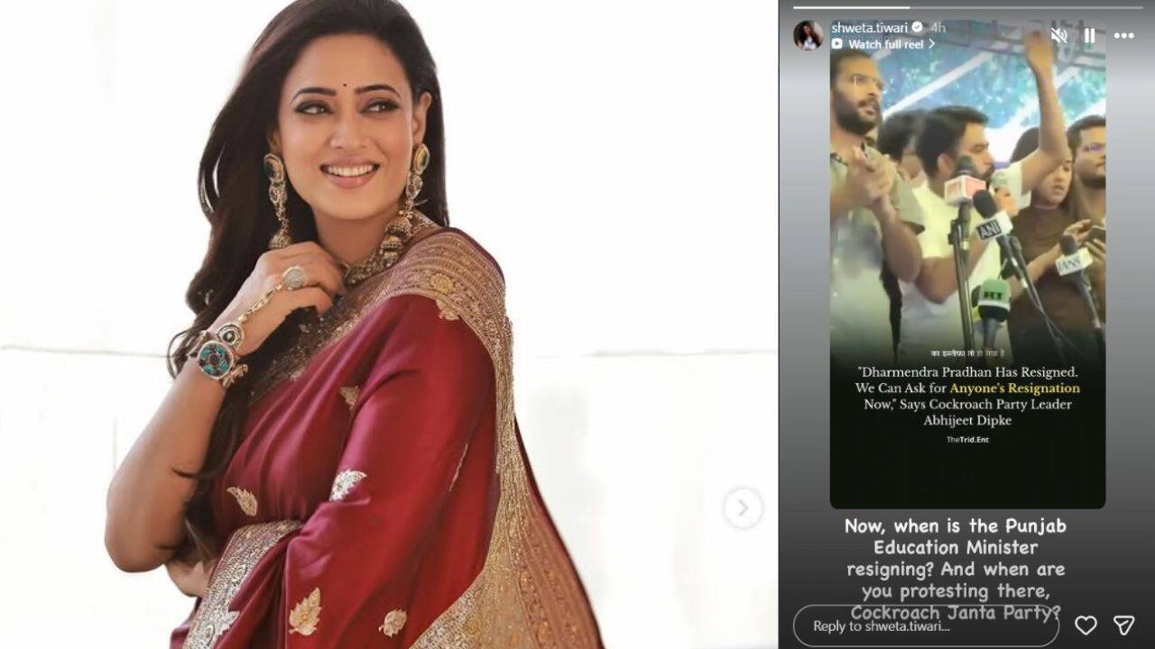 Shweta Tiwari asks CJP about Punjab education minister’s resignation after Dharmendra Pradhan quits