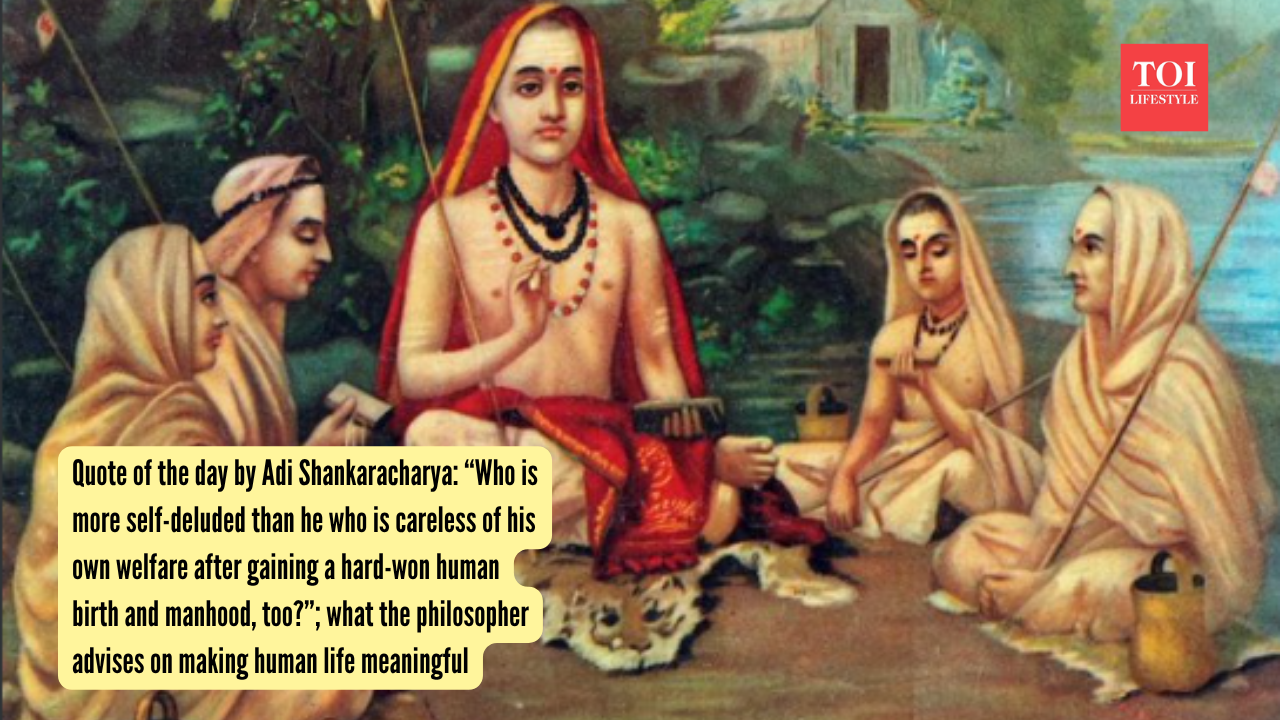 Quote of the day by Adi Shankaracharya