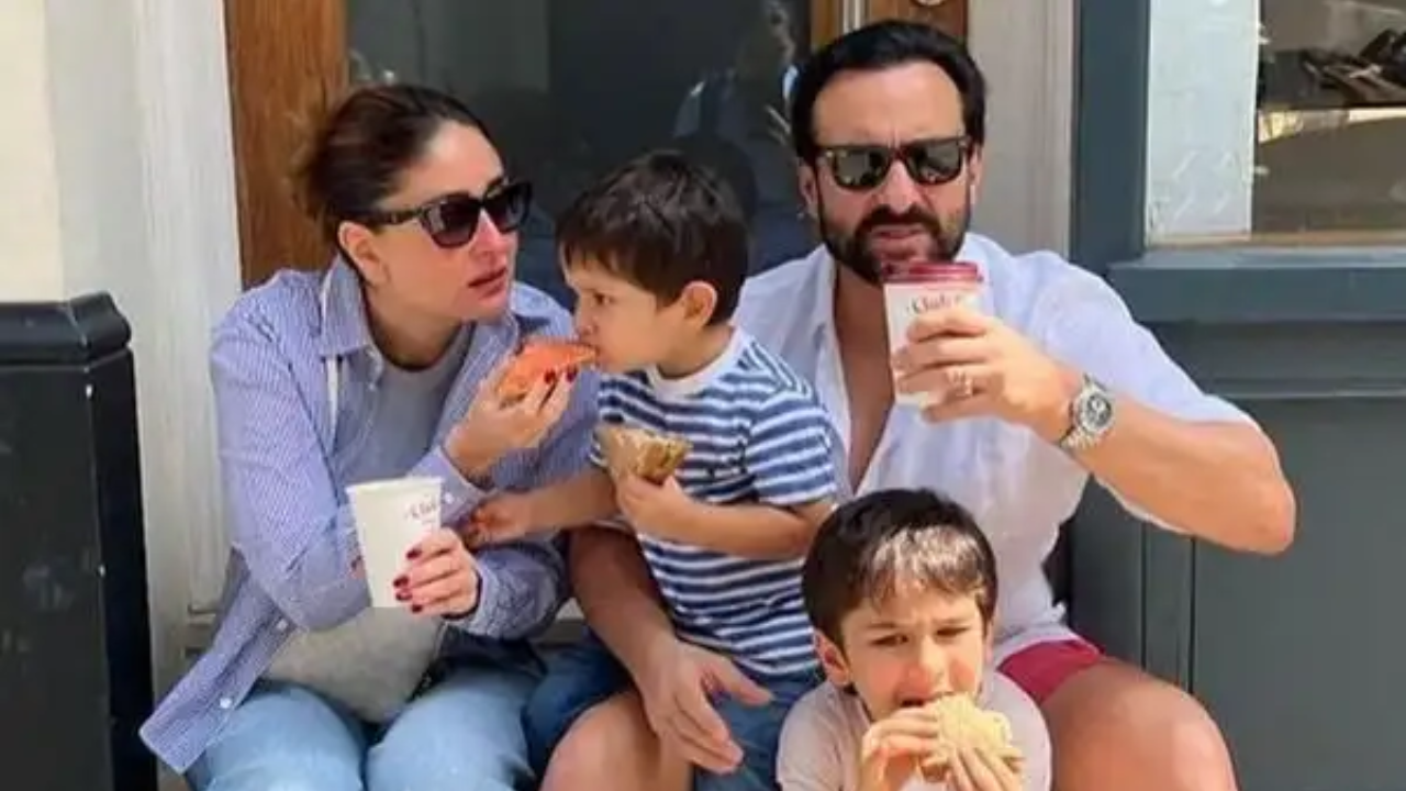 Kareena Kapoor with her family
