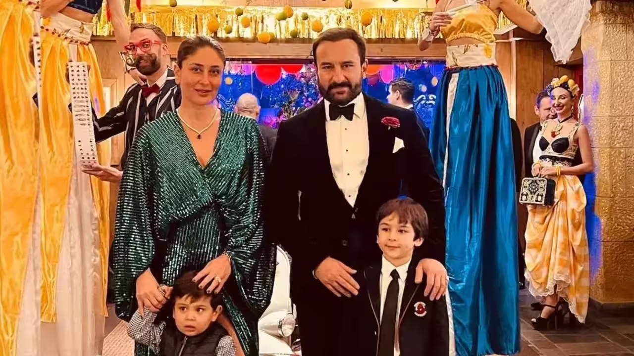 Kareena Kapoor with her family