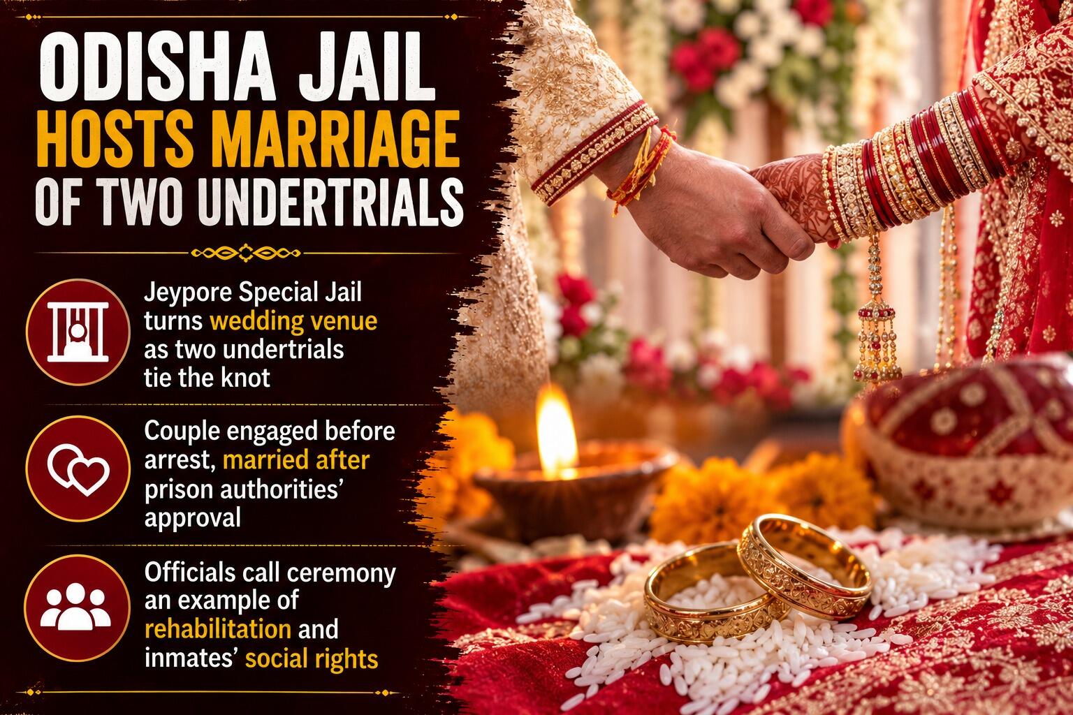Wedding of 2 undertrial inmates