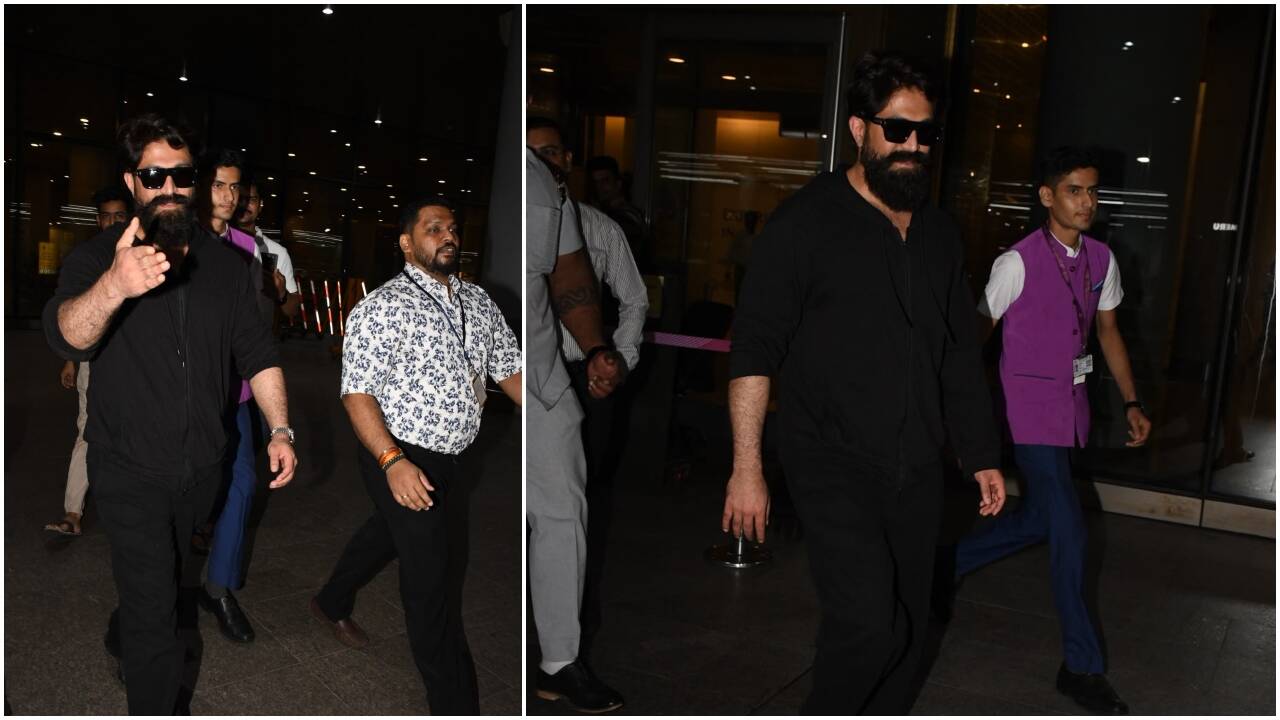Yash spotted at airport after Comic-Con; 'Ramayana' star nails all-black style - PICS