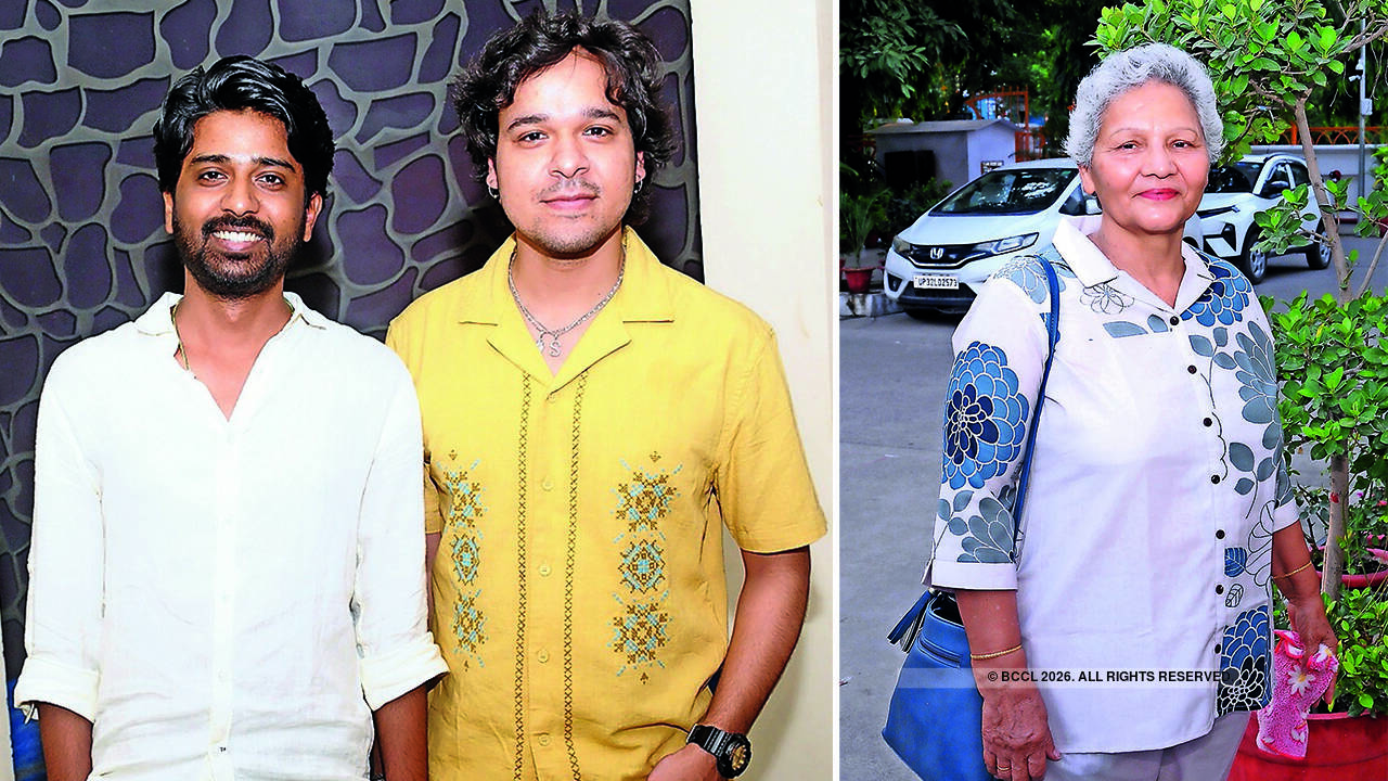 (L) Avijit Pandey and Shubham Dubey (R) Beena Sehgal