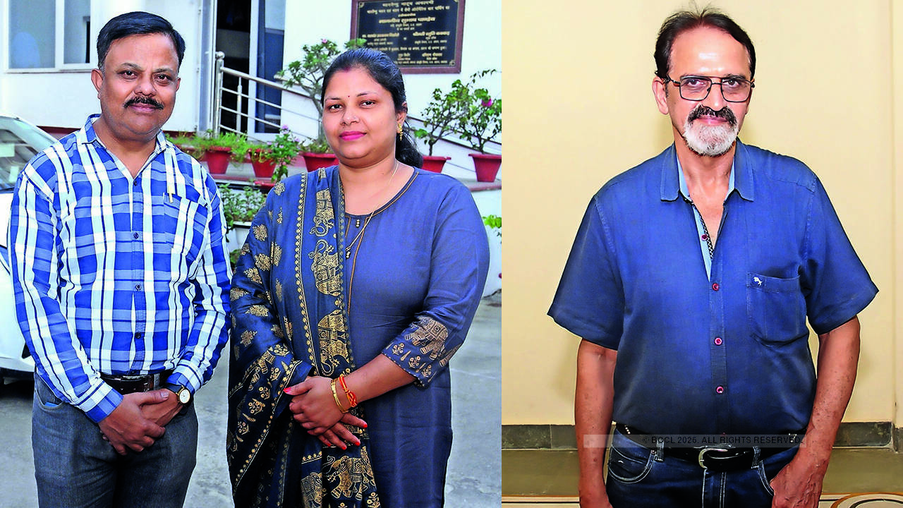 (L) Kishore Kumar and Anuradha Dubey (R) Rajesh Nanda