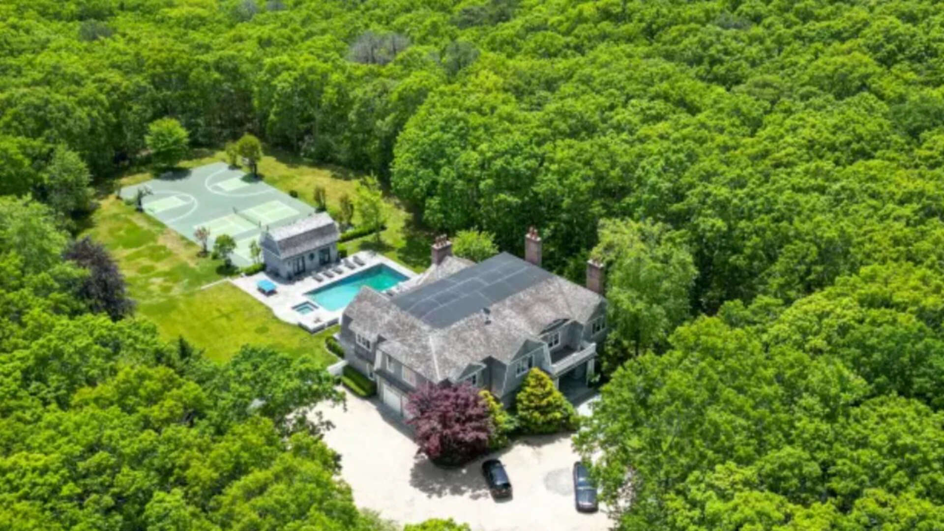 The estate spans around seven acres and includes a 10,687-square-foot mansion (New York Post photo)