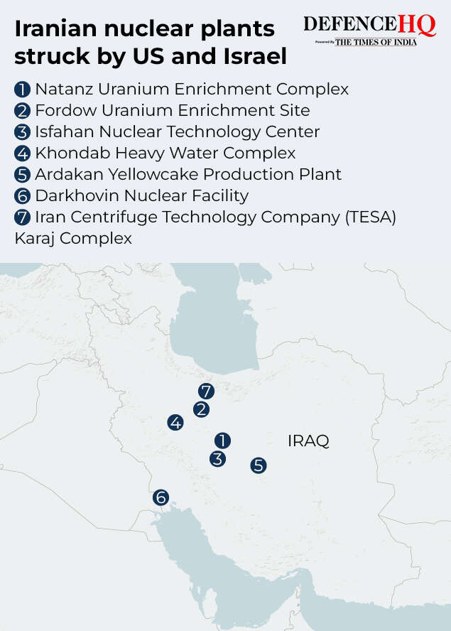 Iranian nuclear plants struck by US and Israel