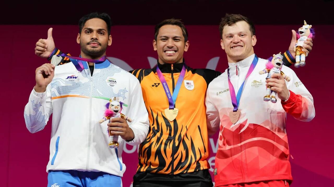 CWG: Ajaya Babu wins silver in 79kg weightlifting after record-breaking duel