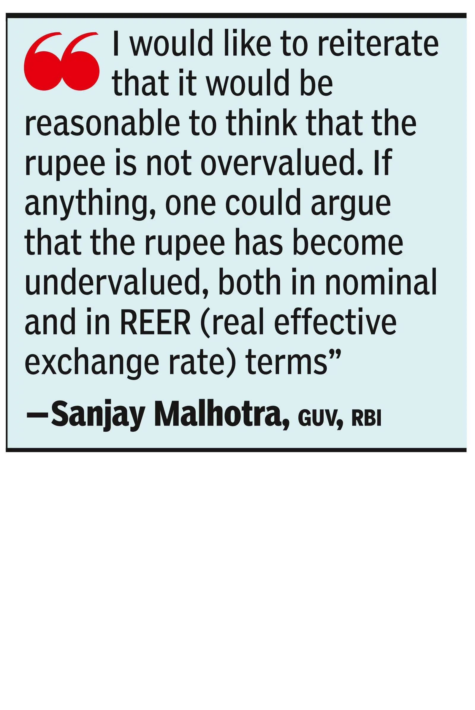 RBI Governor's statement