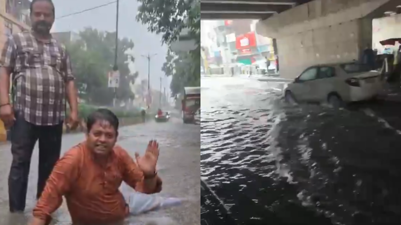 Heavy rain lashes Delhi-NCR, waterlogging in several areas