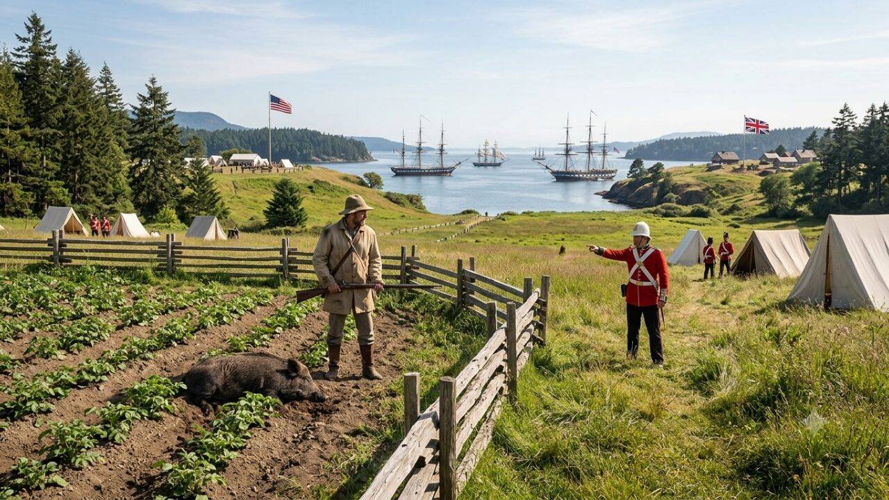 The pig that almost started a war: How a pig shot in 1859 turned a San Juan Island farm dispute into a 12-year Britain-America standoff