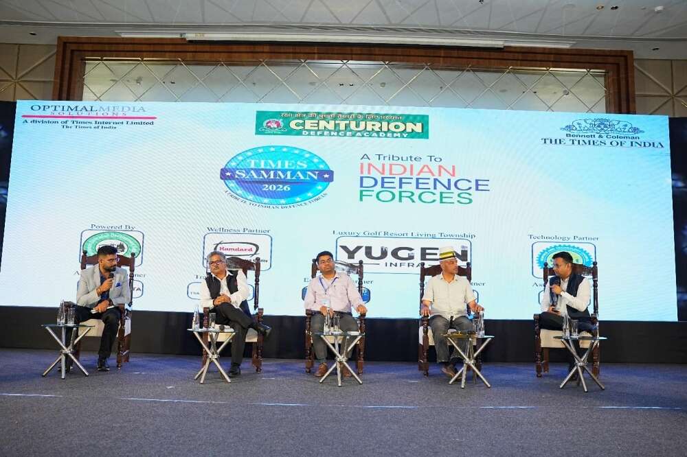 (L-R): Shubham Pandey (AI Expert), Prof. Durgesh Pant (Director General, UCOST), Ashish Kumar Upadhyay (DGM, ITDA), Colonel Ajay Kothiyal, KC, SC, VSM (Retd) – former Indian Army officer and politician.