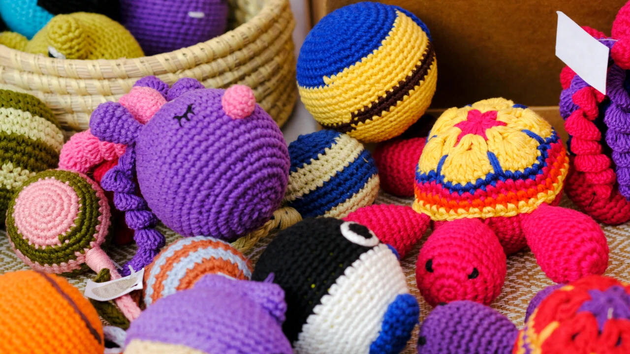 crocheted toys