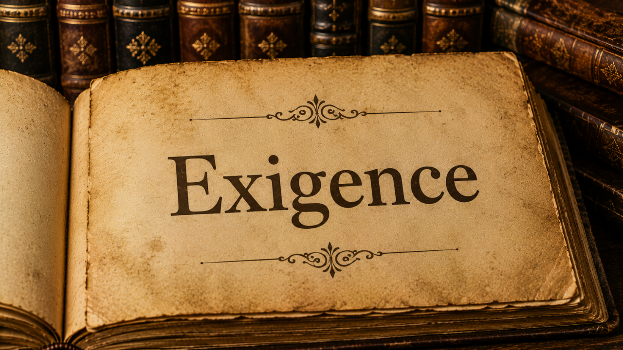 Word of the day: Exigence