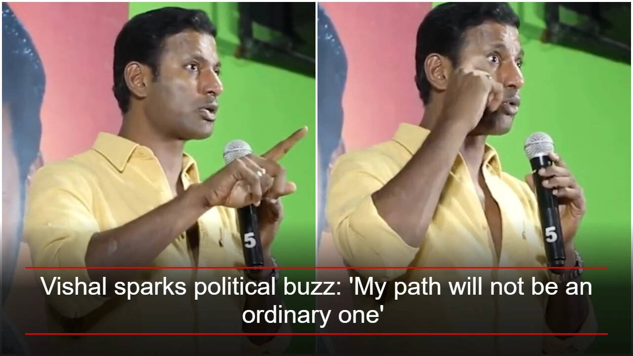 'Magudam' star Vishal sparks political buzz