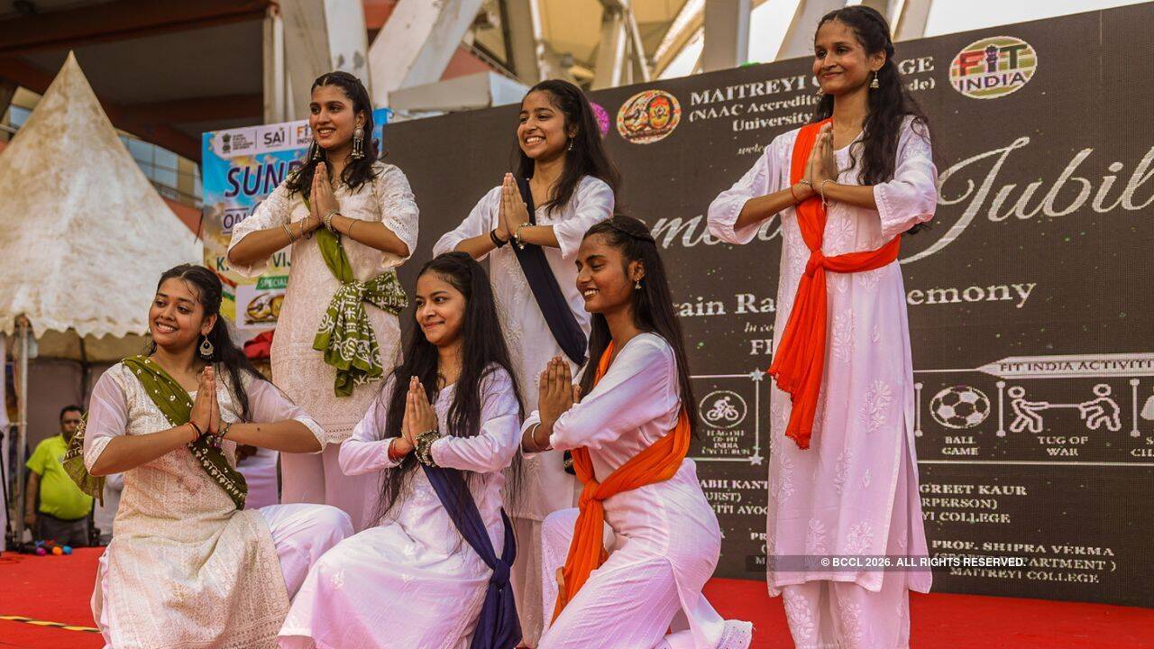 The college kicked off its year-long diamond jubilee celebrations with cultural performances and a fitness-led event