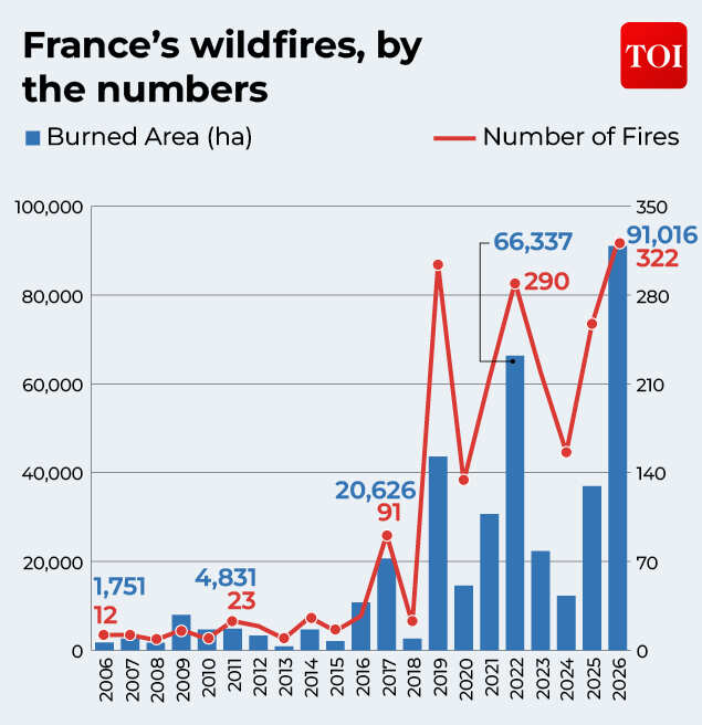 France’s wildfires, by the numbers