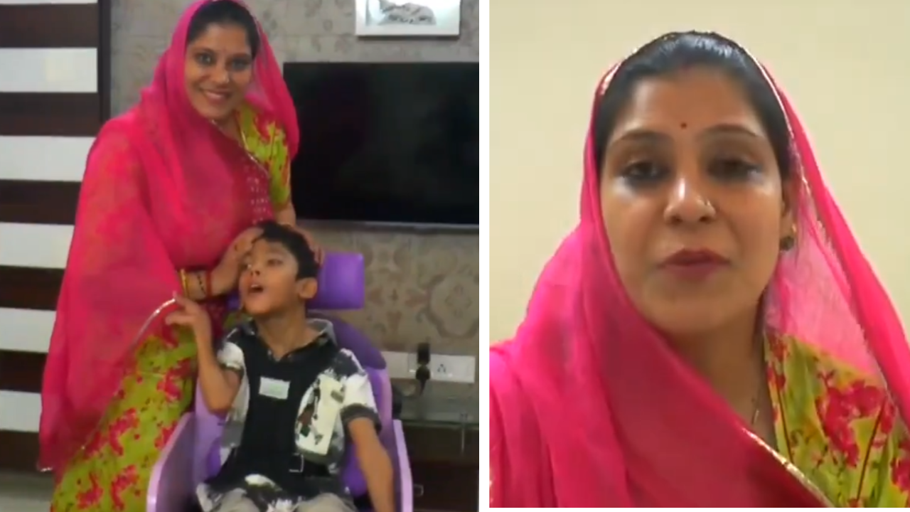 Neha's son was born premature, at just 27 weeks, weighing barely 900 grams.