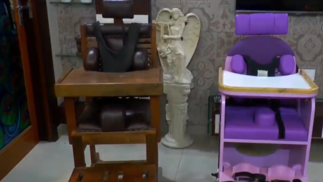 With the Buddy Chair, kids with cerebral palsy can study, write, eat, play and take part in class on their own.