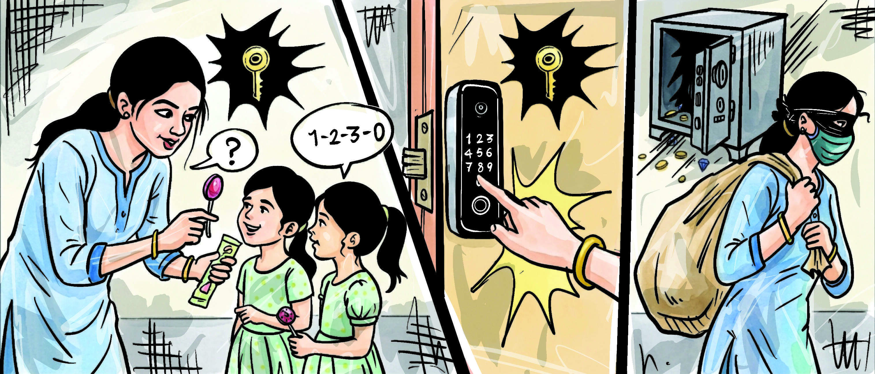 Woman cracks brother in laws door code.jpg