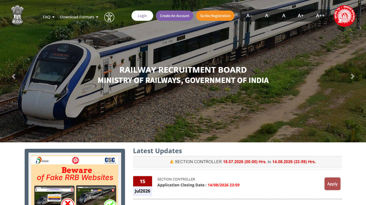 RRB Group D Admit Card 2026 releasing today for Level 1 CBT exam; download details here
