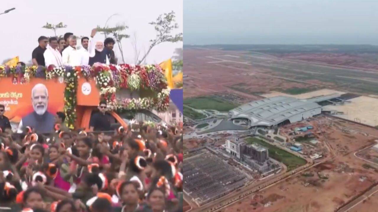 PM Modi inaugurates Rs 5,000 crore Bhogapuram Airport in Andhra Pradesh