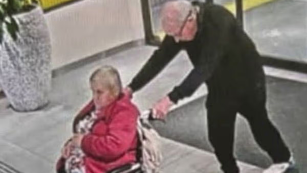 Colin and Claudette Geraghty spotted after their quite escape (Image credits: Mirror)