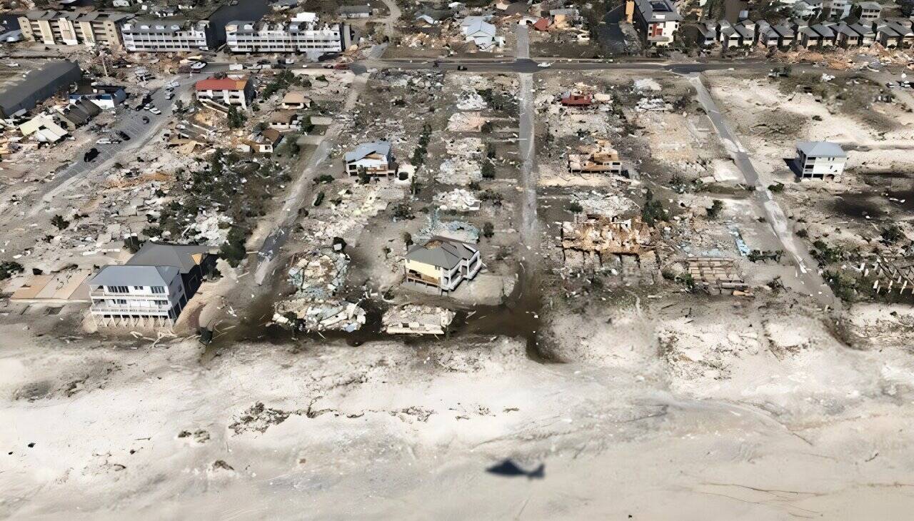Hurricane damage