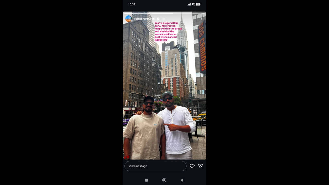 Rohit Sharma inta story