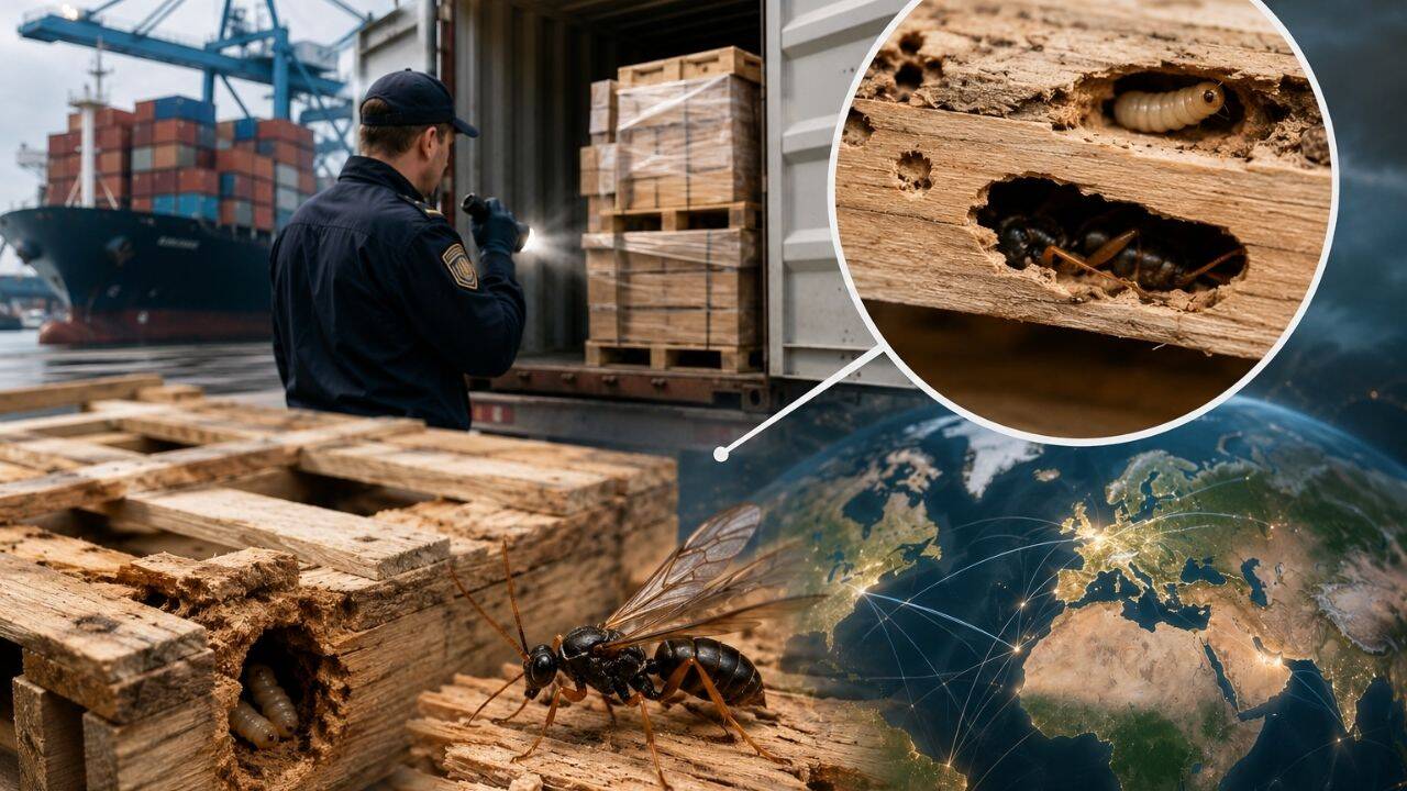 US saw 2,562 woodwasp interceptions (1952–2020); wood packaging was the main pathway
