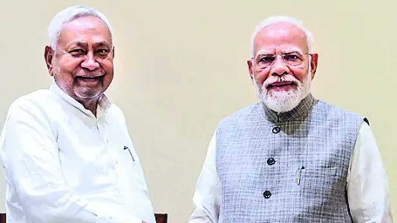 Day after PK's poll win, PM Modi talks to Nabin, meets Nitish