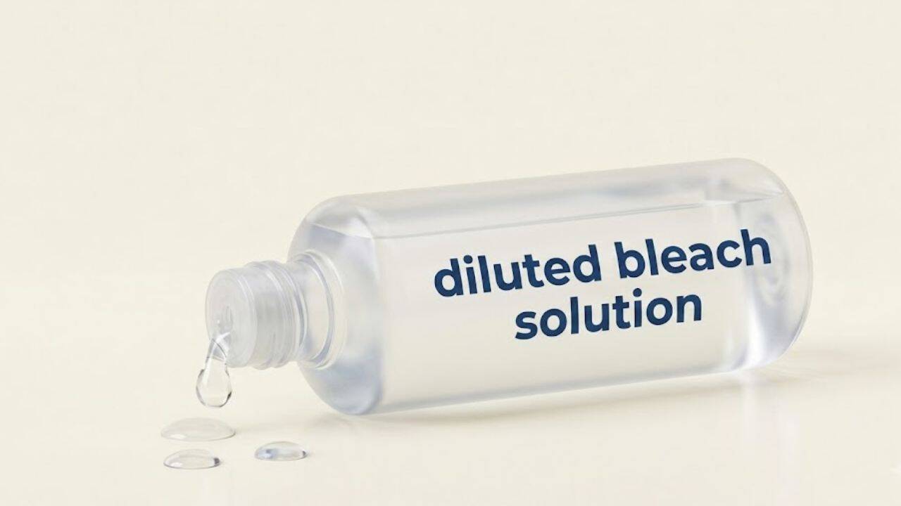 Diluted bleach solution