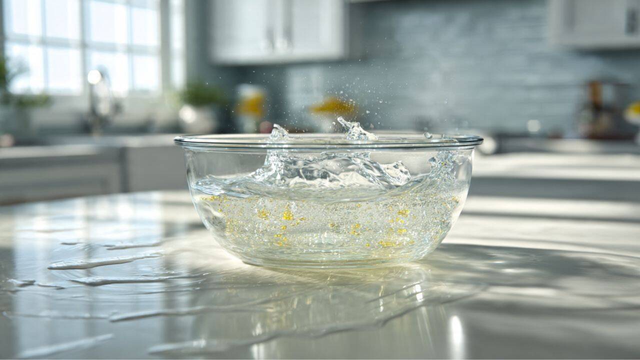 Blend warm water with a drop of dish soap<br><br>