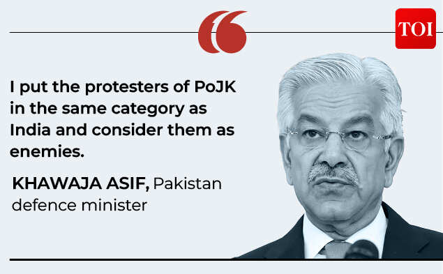 Khawaja Asif justifies crackdown in PoK