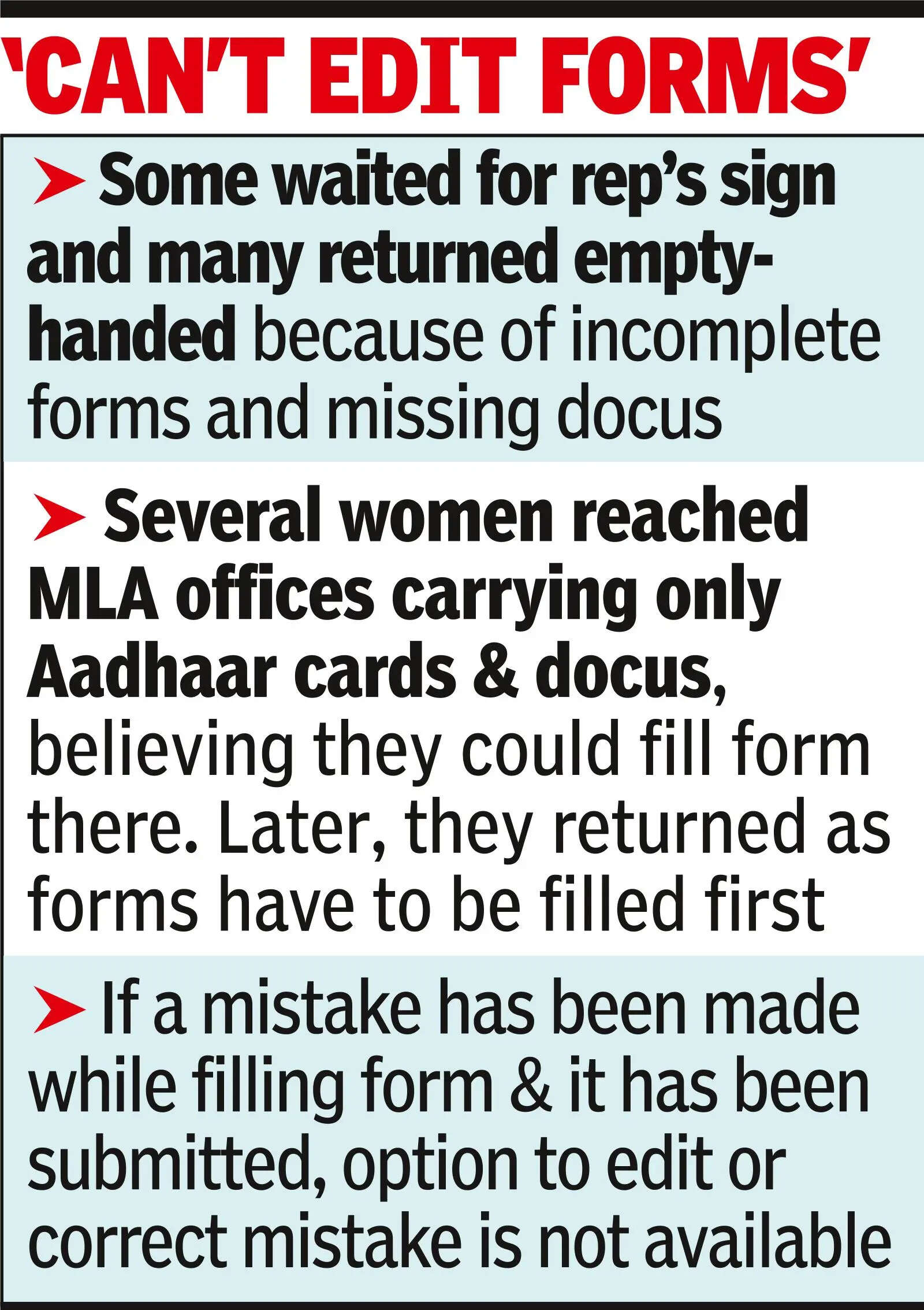 Lakshmi plan applicants run into regn roadblock