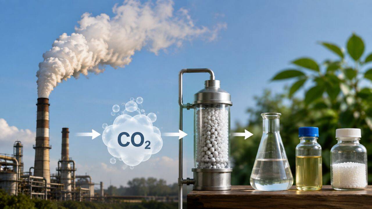 Scientists turn factory exhaust carbon dioxide into useful chemicals, study reveals
