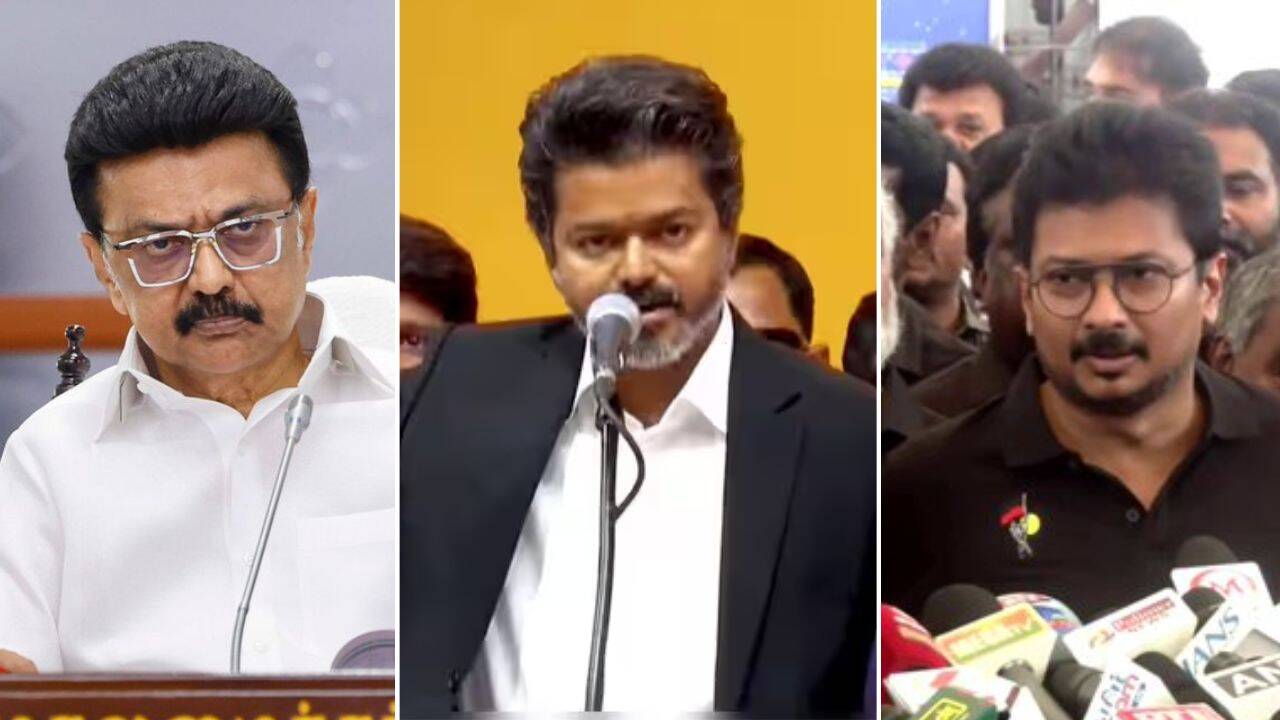 Stalin, Udhayanidhi Hit Back at TVK Over Budget, Drought Criticism