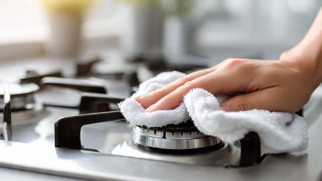 Wipe with a microfibre cloth instead of a harsh scrubber<br><br><br>