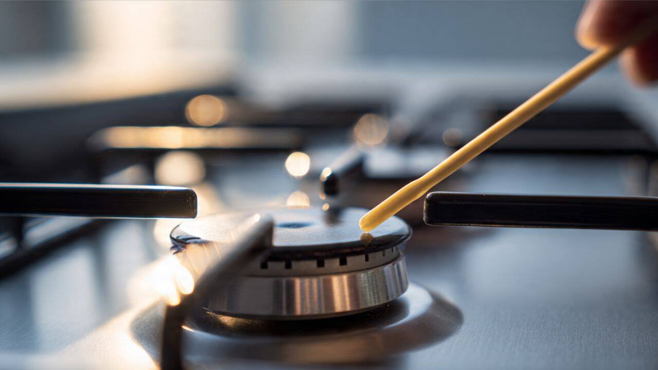Clean blocked burner holes carefully<br>
