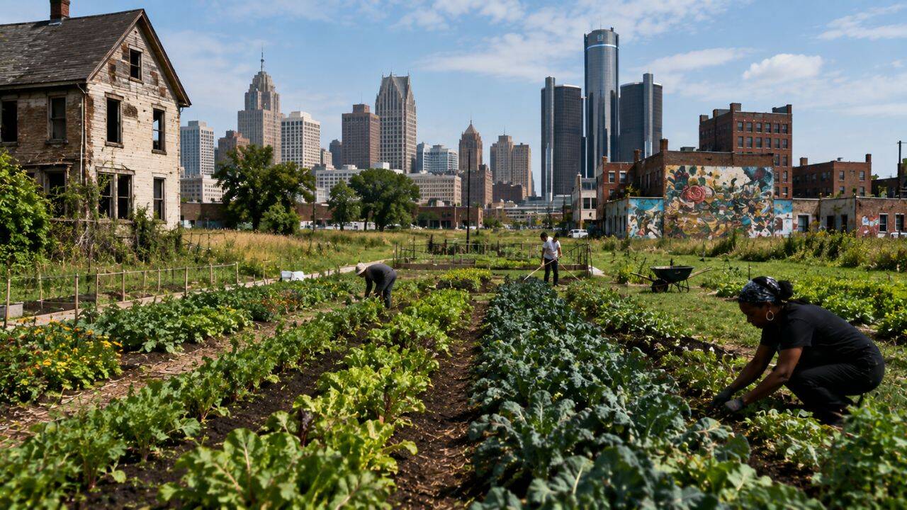 How Detroit's abandoned lots became one of America's largest urban farms
