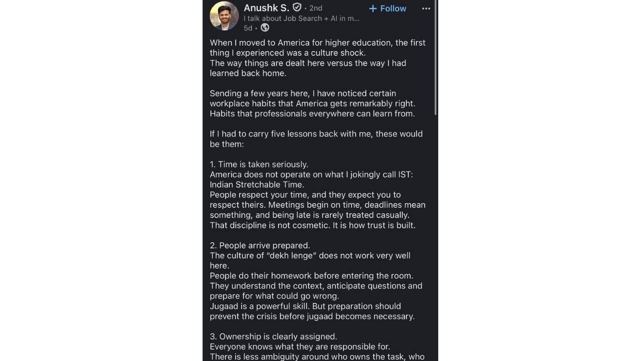 LinkedIn post