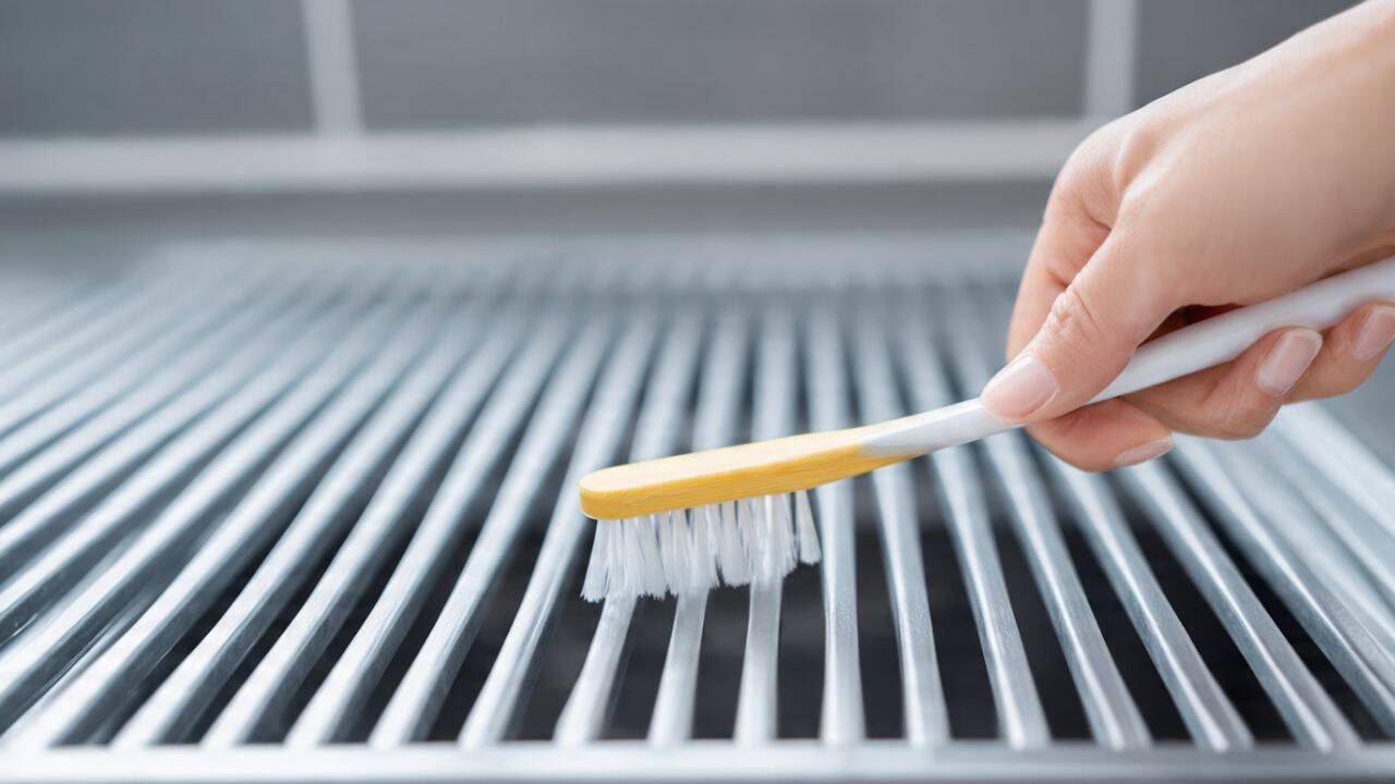 Clean narrow corners with a soft toothbrush<br><br>