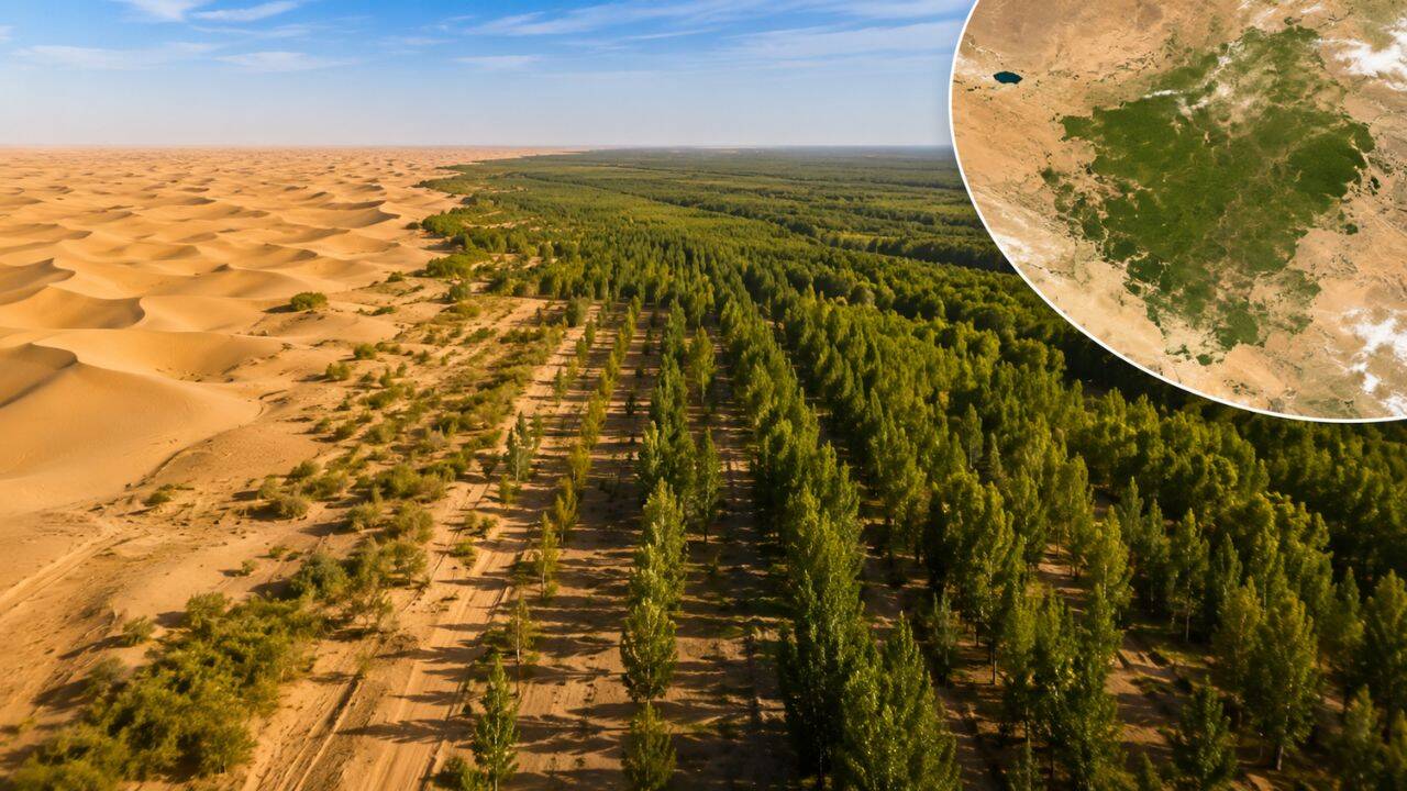 China's Taklamakan Desert is now capturing more carbon than it emits