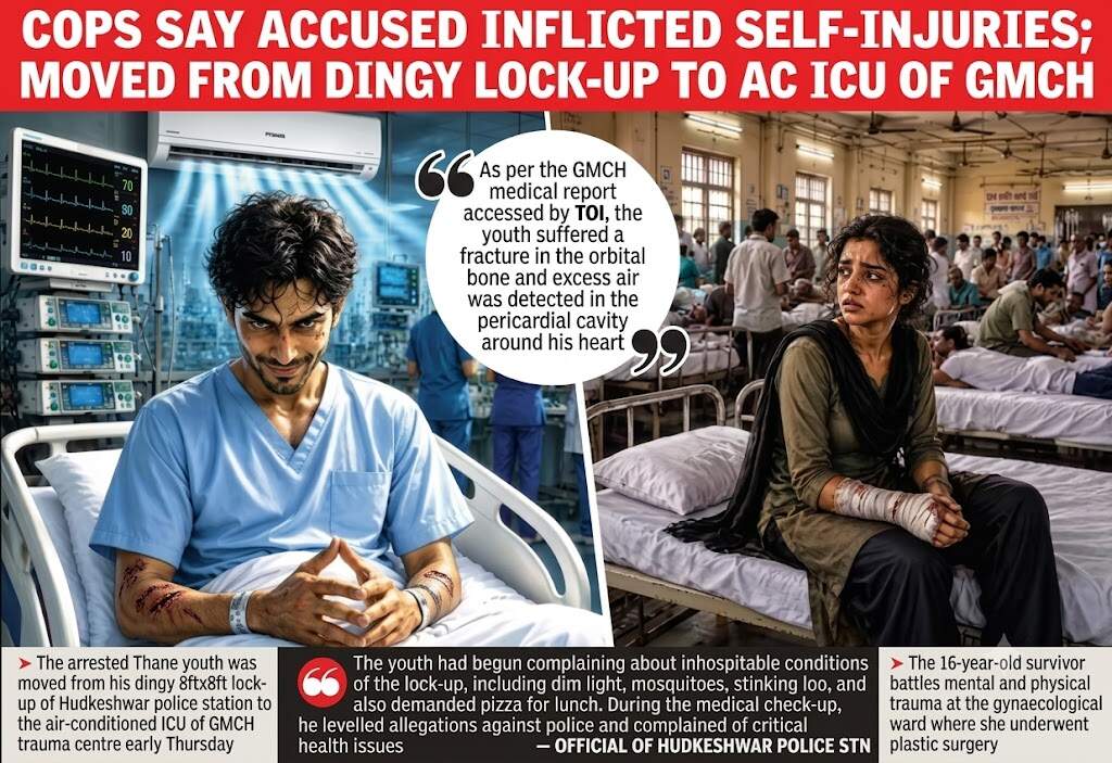 Accused gets ICU comfort